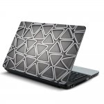 Αυτοκόλλητο Laptop - Ασημένια Τρίγωνα