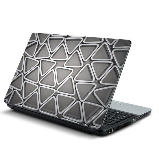 Αυτοκόλλητο Laptop - Ασημένια Τρίγωνα Αυτοκόλλητο Laptop - Ασημένια Τρίγωνα