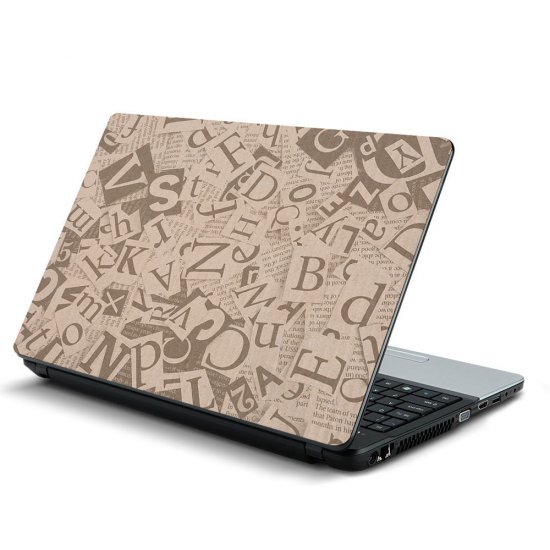 Αυτοκόλλητο Laptop - Γράμματα 01 Αυτοκόλλητο Laptop - Γράμματα 01