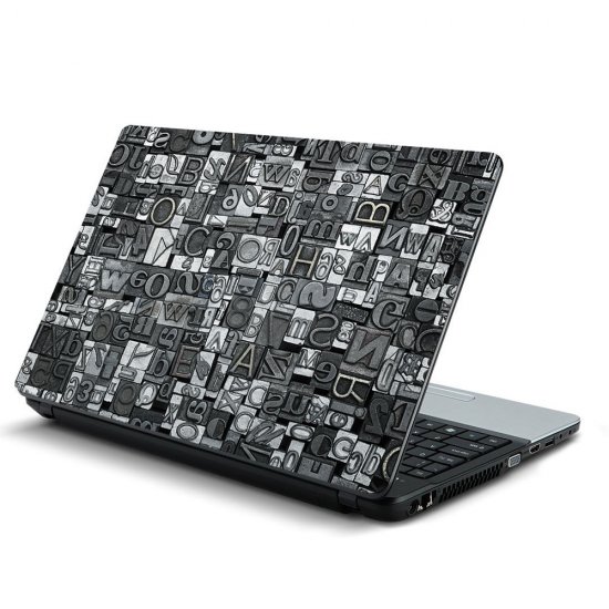 Αυτοκόλλητο Laptop - Γράμματα 05