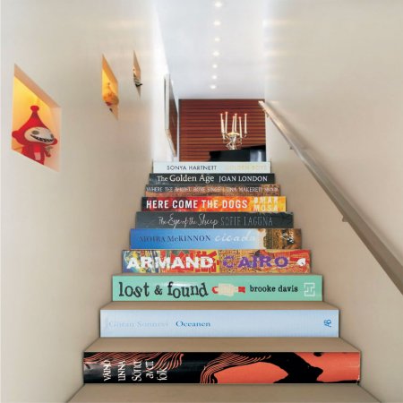 Αυτοκόλλητο σκάλας (Τιμή ανά τεμάχιο) - Ράχες βιβλίων