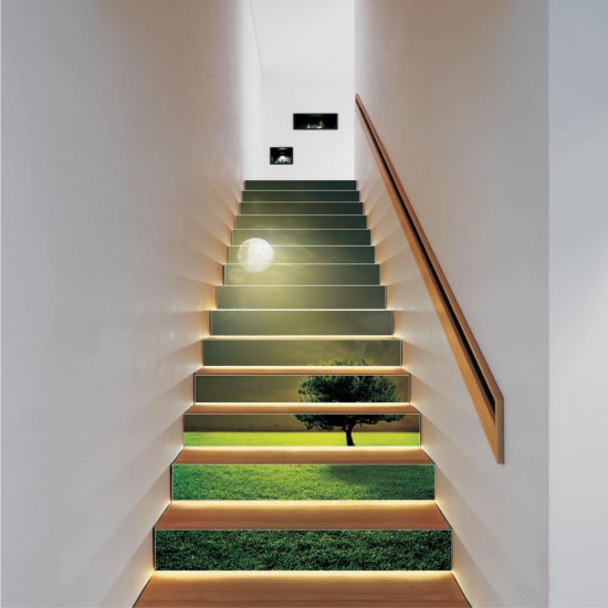 Αυτοκόλλητο σκάλας (Τιμή ανά τεμάχιο) - Δέντρο τη νύχτα Αυτοκόλλητο σκάλας (Τιμή ανά τεμάχιο) - Δέντρο τη νύχτα