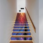 Αυτοκόλλητο σκάλας (Τιμή ανά τεμάχιο) - Colored rays