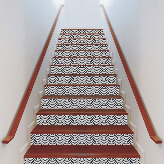 Αυτοκόλλητο σκάλας (Τιμή ανά τεμάχιο) - Black and white