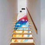 Αυτοκόλλητο σκάλας (Τιμή ανά τεμάχιο)  - Abstract colors