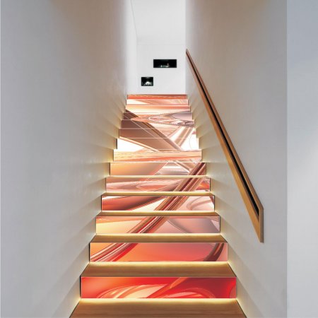 Αυτοκόλλητο σκάλας (Τιμή ανά τεμάχιο) - Abstract pattern