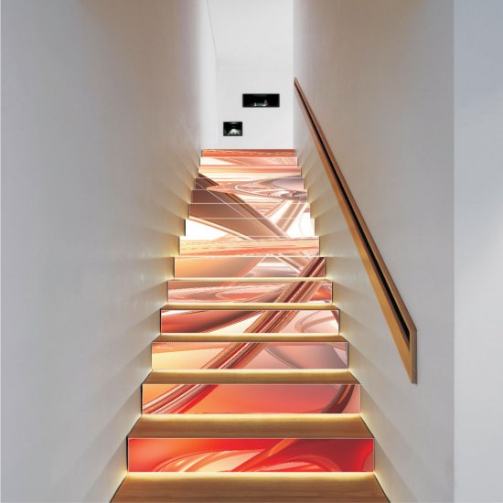 Αυτοκόλλητο σκάλας (Τιμή ανά τεμάχιο) - Abstract pattern