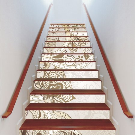 Αυτοκόλλητο σκάλας (Τιμή ανά τεμάχιο) - Vintage μοτίβο 7
