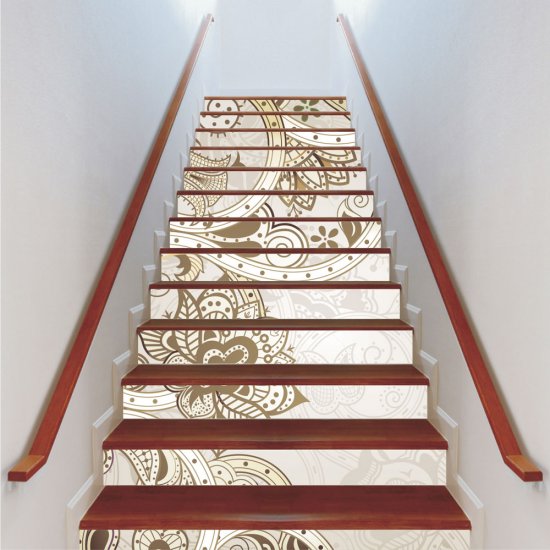 Αυτοκόλλητο σκάλας (Τιμή ανά τεμάχιο) - Vintage μοτίβο 7