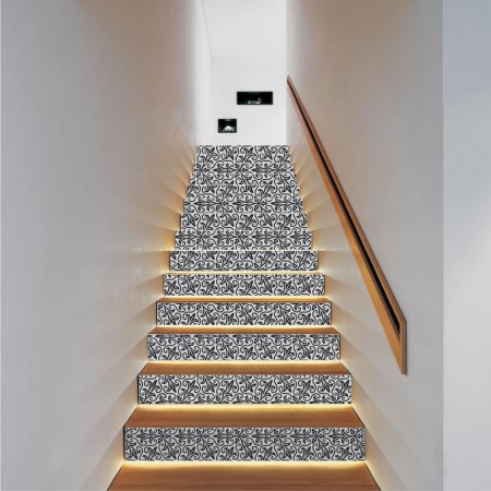 Αυτοκόλλητο σκάλας (Τιμή ανά τεμάχιο) - Vintage μοτίβο 8