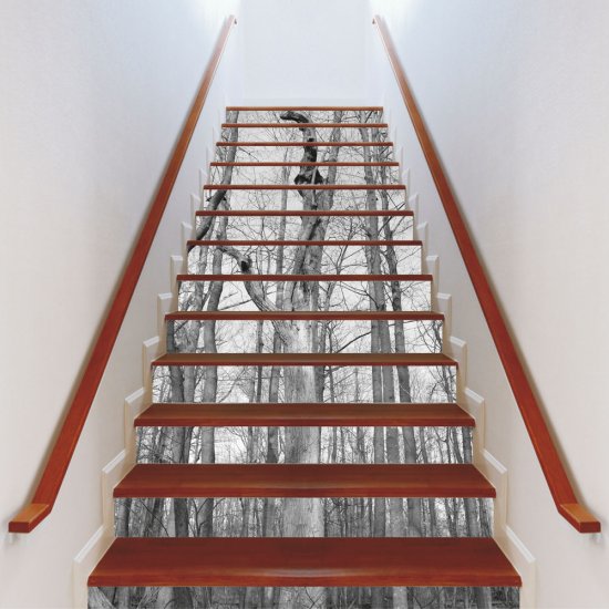 Αυτοκόλλητο σκάλας (Τιμή ανά τεμάχιο) - Δέντρα ασπρόμαυρο Αυτοκόλλητο σκάλας (Τιμή ανά τεμάχιο) - Δέντρα ασπρόμαυρο