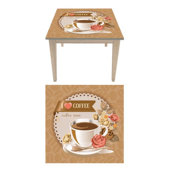 Αυτοκόλλητο τραπεζιού - I love coffee Αυτοκόλλητο τραπεζιού - I love coffee