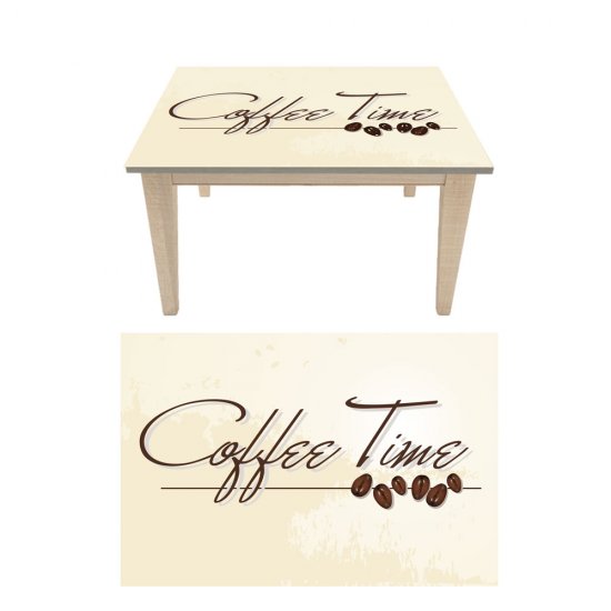 Αυτοκόλλητο τραπεζιού - Coffee time 2