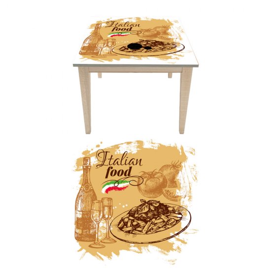 Αυτοκόλλητο τραπεζιού - Italian food Αυτοκόλλητο τραπεζιού - Italian food