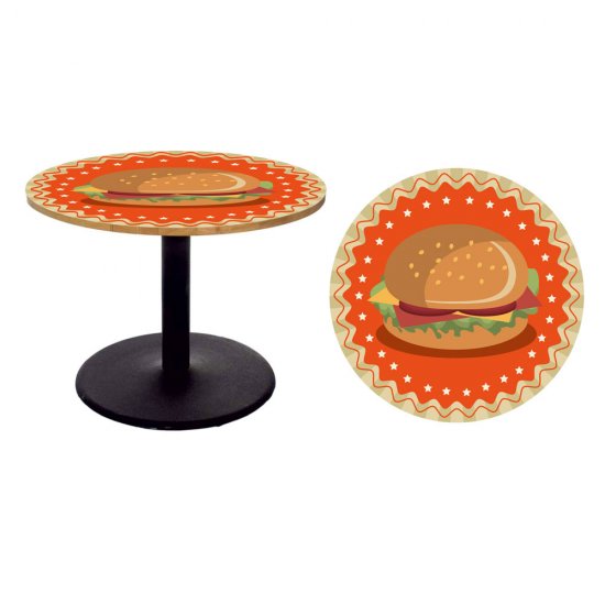 Αυτοκόλλητο τραπεζιού - Burger