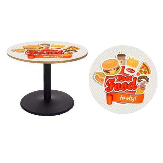 Αυτοκόλλητο τραπεζιού - Fast food Αυτοκόλλητο τραπεζιού - Fast food