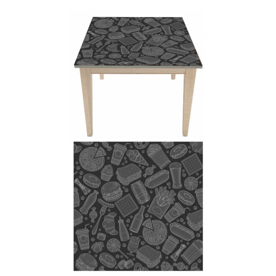 Αυτοκόλλητο τραπεζιού - Fast food 2 Αυτοκόλλητο τραπεζιού - Fast food 2