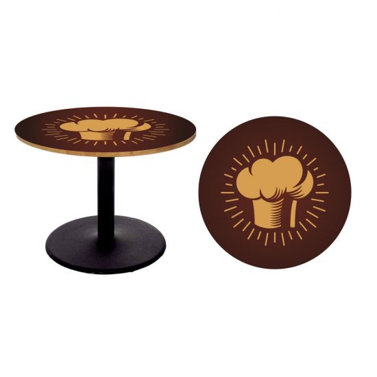 Αυτοκόλλητο τραπεζιού - Καπέλο Σεφ