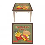 Αυτοκόλλητο τραπεζιού - Burgers