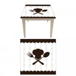 Αυτοκόλλητο τραπεζιού - Κουτάλι και Πιρούνι 2