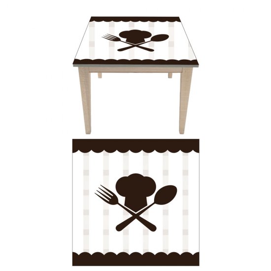 Αυτοκόλλητο τραπεζιού - Κουτάλι και Πιρούνι 2