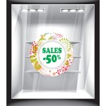 Αυτοκόλλητο βιτρίνας - Άνοιξη - Εκπτώσεις