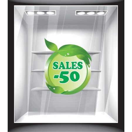 Αυτοκόλλητο βιτρίνας - Άνοιξη - Εκπτώσεις 5