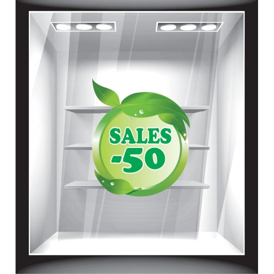 Αυτοκόλλητο βιτρίνας - Άνοιξη - Εκπτώσεις 5