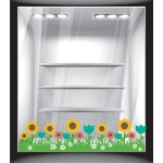 Αυτοκόλλητο βιτρίνας - Άνοιξη - Λουλούδια