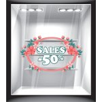 Αυτοκόλλητο βιτρίνας - Άνοιξη - Εκπτώσεις 7