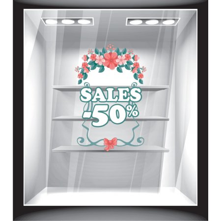 Αυτοκόλλητο βιτρίνας - Άνοιξη - Εκπτώσεις 9