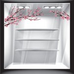 Αυτοκόλλητο βιτρίνας - Ανοιξιάτικο Κλαδιά