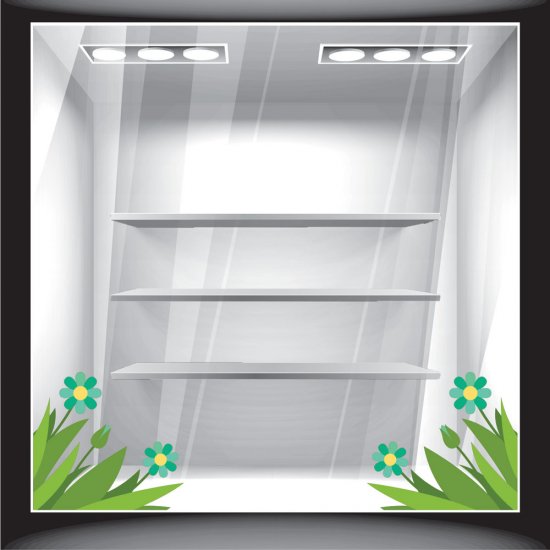 Αυτοκόλλητο βιτρίνας - Ανοιξιάτικο 02