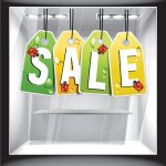 Αυτοκόλλητο βιτρίνας - Ανοιξιάτικο - Sales 02