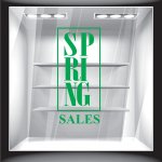 Αυτοκόλλητο βιτρίνας - Ανοιξιάτικο - Sales 03