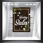 Αυτοκόλλητο βιτρίνας - Ανοιξιάτικο - Sales 05