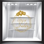 Αυτοκόλλητο βιτρίνας - Ανοιξιάτικο - Sales 06