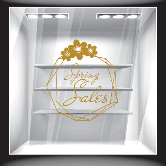 Αυτοκόλλητο βιτρίνας - Ανοιξιάτικο - Sales 06