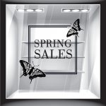 Αυτοκόλλητο βιτρίνας - Ανοιξιάτικο - Sales 09