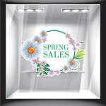 Αυτοκόλλητο βιτρίνας - Ανοιξιάτικο - Sales 10