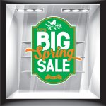 Αυτοκόλλητο βιτρίνας - Ανοιξιάτικο - Sales 13