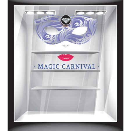 Αποκριάτικο Αυτοκόλλητο - Αποκριάτικα - Magic Carnival