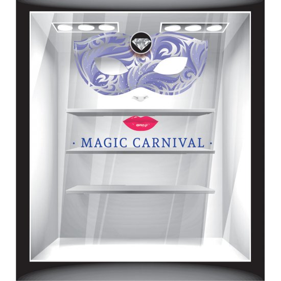 Αποκριάτικο Αυτοκόλλητο - Αποκριάτικα - Magic Carnival