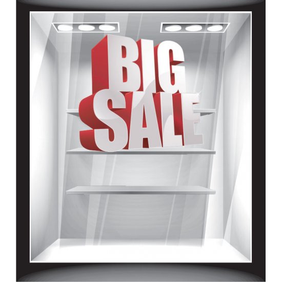 Αυτοκόλλητο εκπτώσεων - Μεγάλες εκπτώσεις