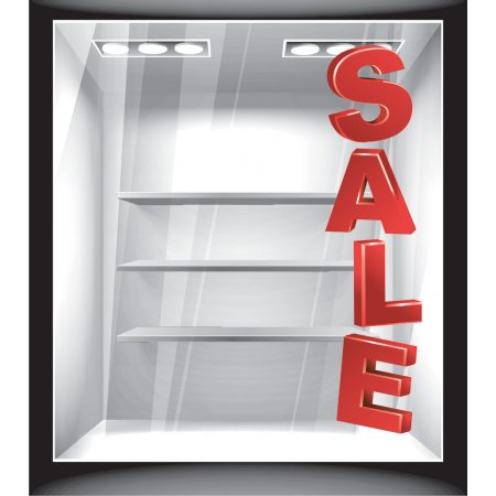 Αυτοκόλλητο εκπτώσεων - Sale κάθετο