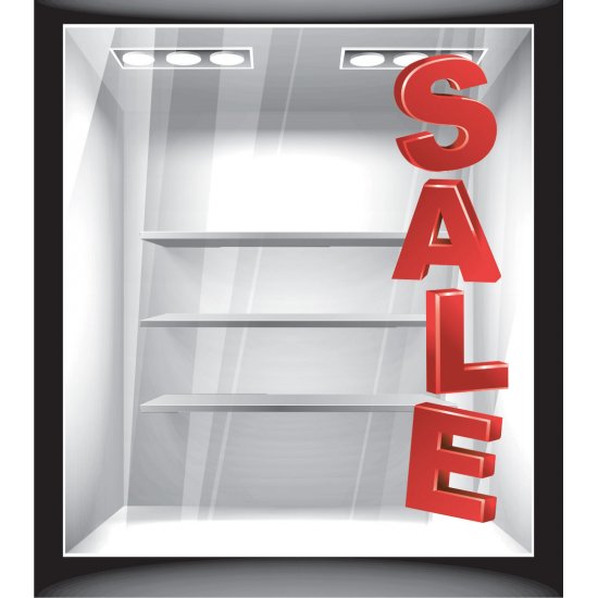 Αυτοκόλλητο εκπτώσεων - Sale κάθετο