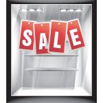 Αυτοκόλλητο εκπτώσεων - Sale ορθογώνια