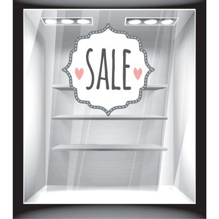 Αυτοκόλλητο Εκπτώσεων - Sale άσπρο