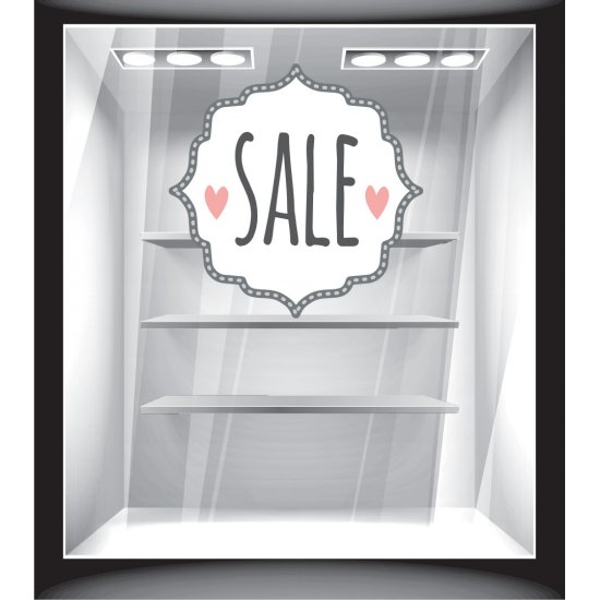 Αυτοκόλλητο Εκπτώσεων - Sale άσπρο Αυτοκόλλητο Εκπτώσεων - Sale άσπρο