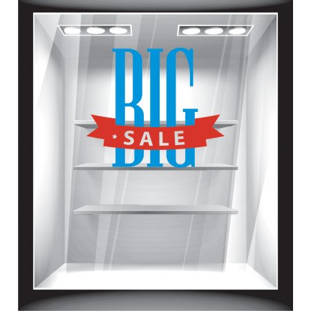 Αυτοκόλλητο Εκπτώσεων - Big sale banner